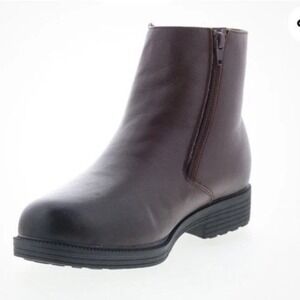 Propet Troy MBA005LBR Mens Brown Leather Zipper Casual Dress Boots Men 9 M